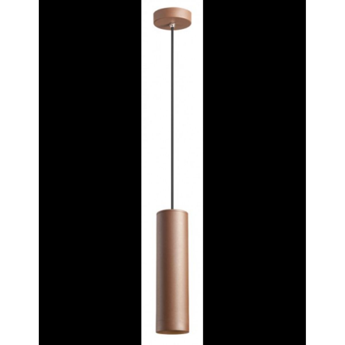 KLOU Udendørs loftlampe i aluminium og glas Ø8 cm 1 x 9W COB LED - Mat corten