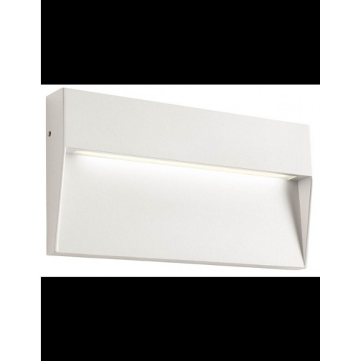 LANDER Væglampe i aluminium og polycarbonat H10,8 cm 1 x 6W SMD LED - Mat sandhvid