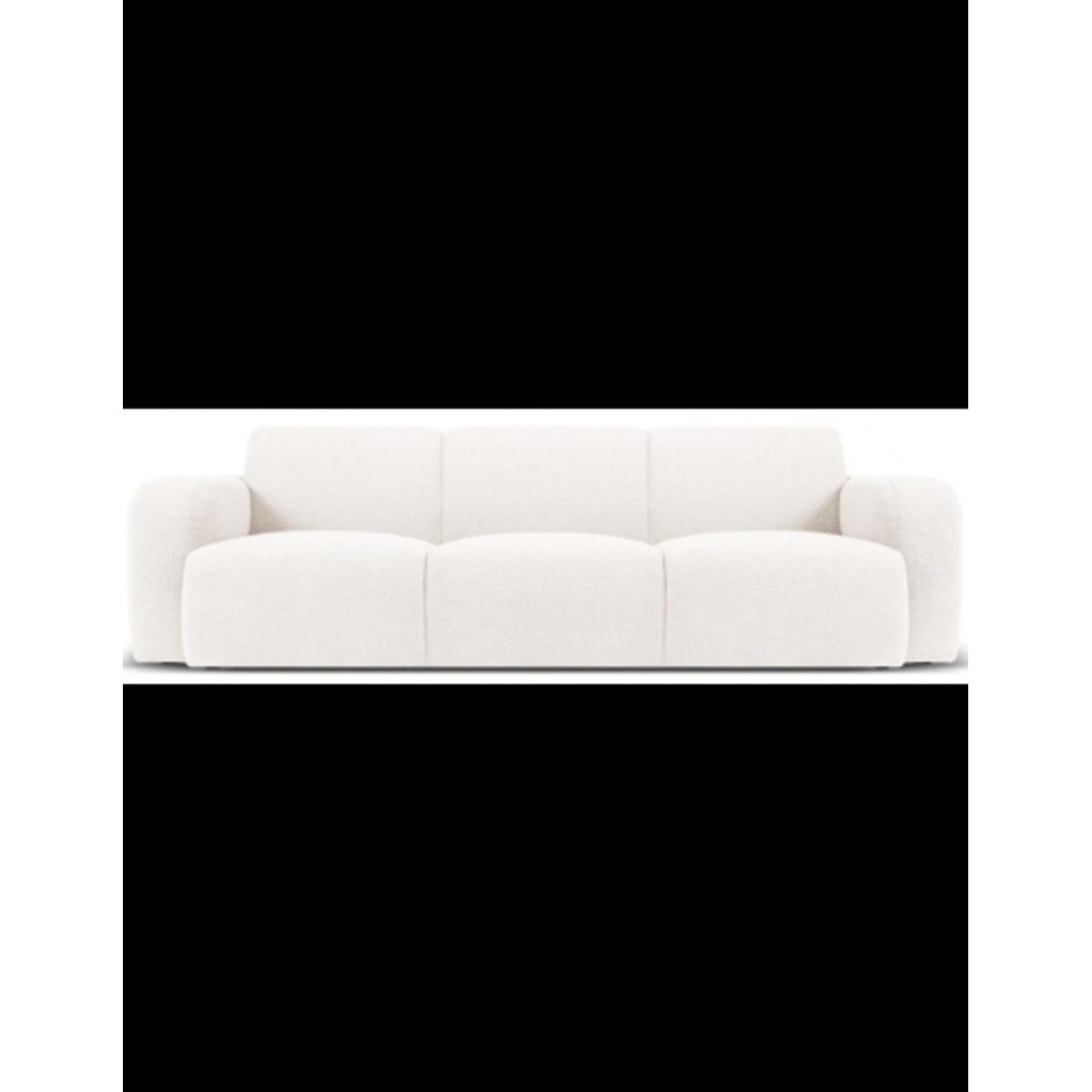 Molino 3-personers sofa i bouclé B235 x D95 cm - Hvid