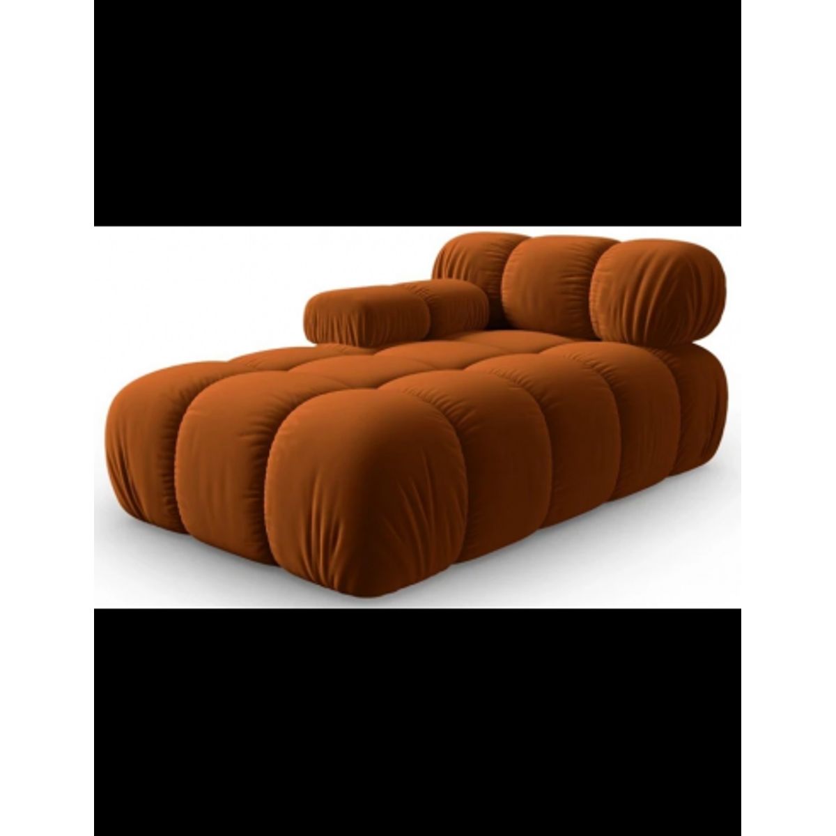 Bellis venstrevendt daybed i velour B155 cm - Terracotta