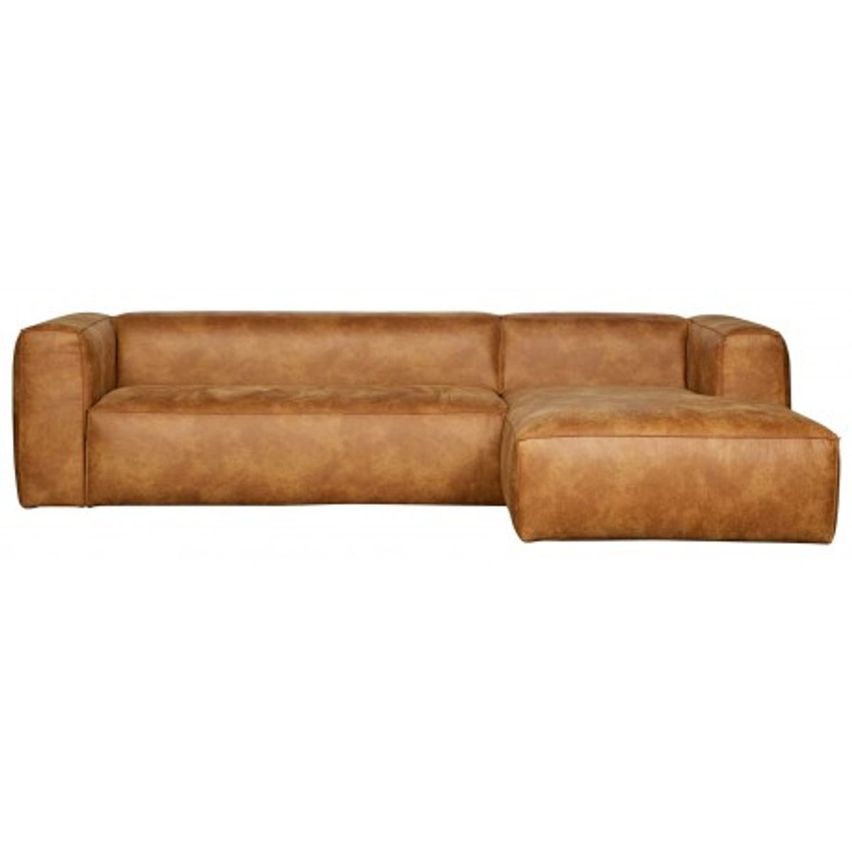 BEAN hjørnesofa i læder 305 x 175 cm - Cognac