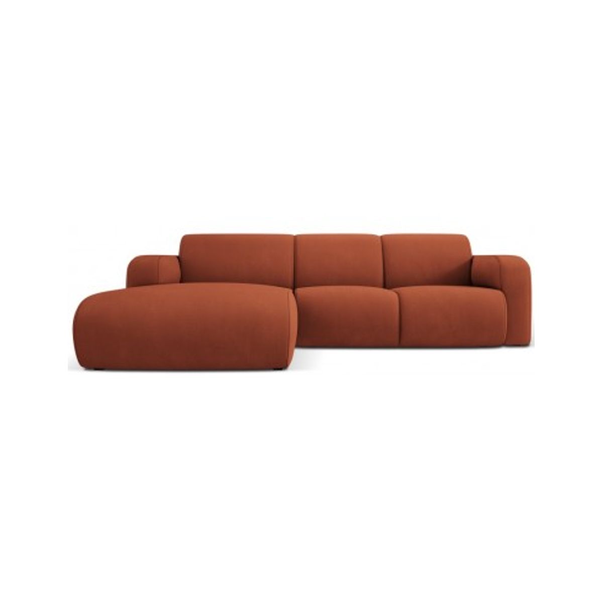 Molino venstrevendt chaiselongsofa i polyester B250 x D170 cm - Orange