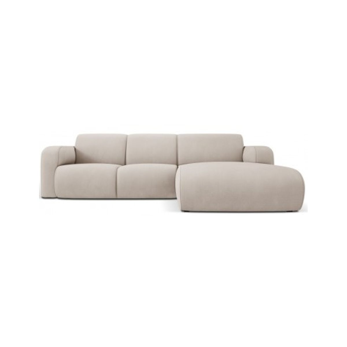 Molino højrevendt chaiselongsofa i polyester B250 x D170 cm - Beige