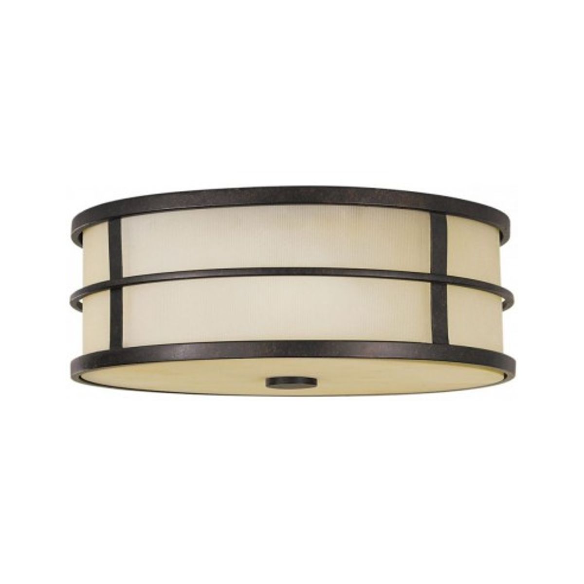 Fusion Plafond Ø34,3 cm 3 x E27 - Rustik bronze/Rav