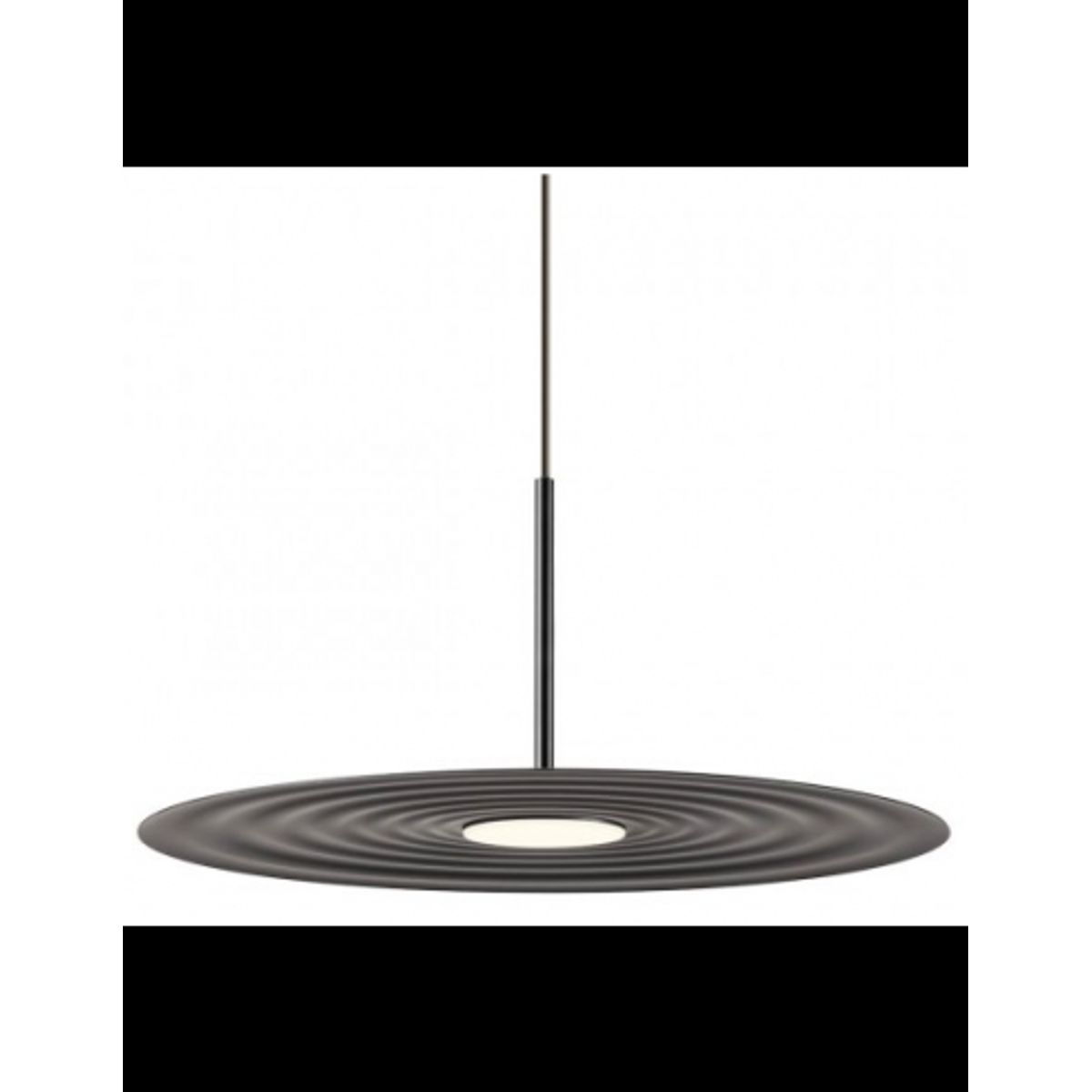 LAKE Loftlampe i aluminium Ø50 cm 13W LED - Mat sort