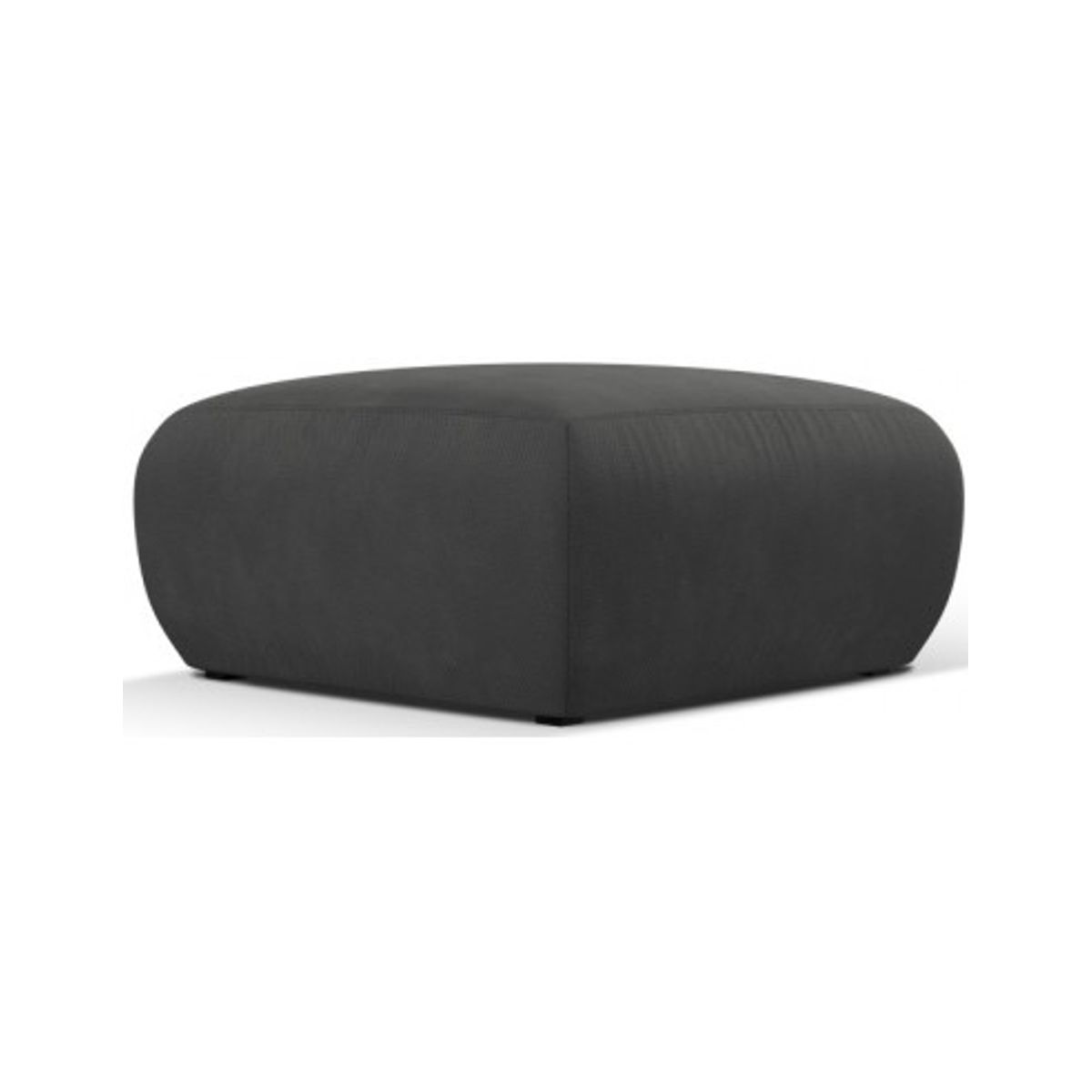 Molino puf til sofa i polyester B75 x D75 cm - Mørkegrå