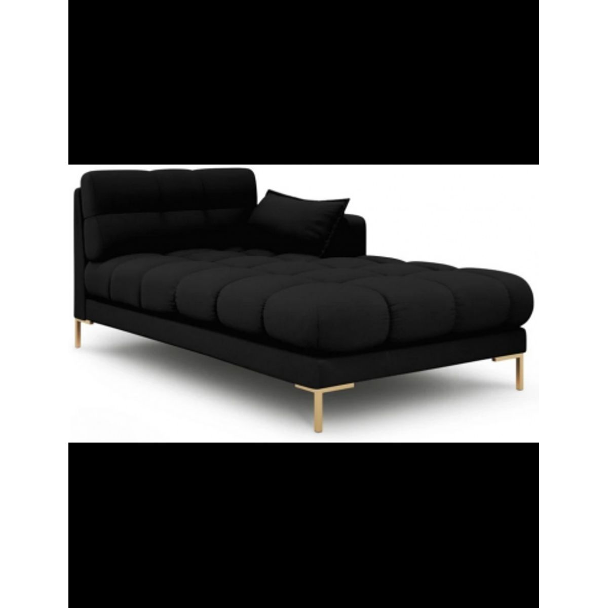 Mamaia højrevendt daybed i polyester B185 cm - Guld/Sort