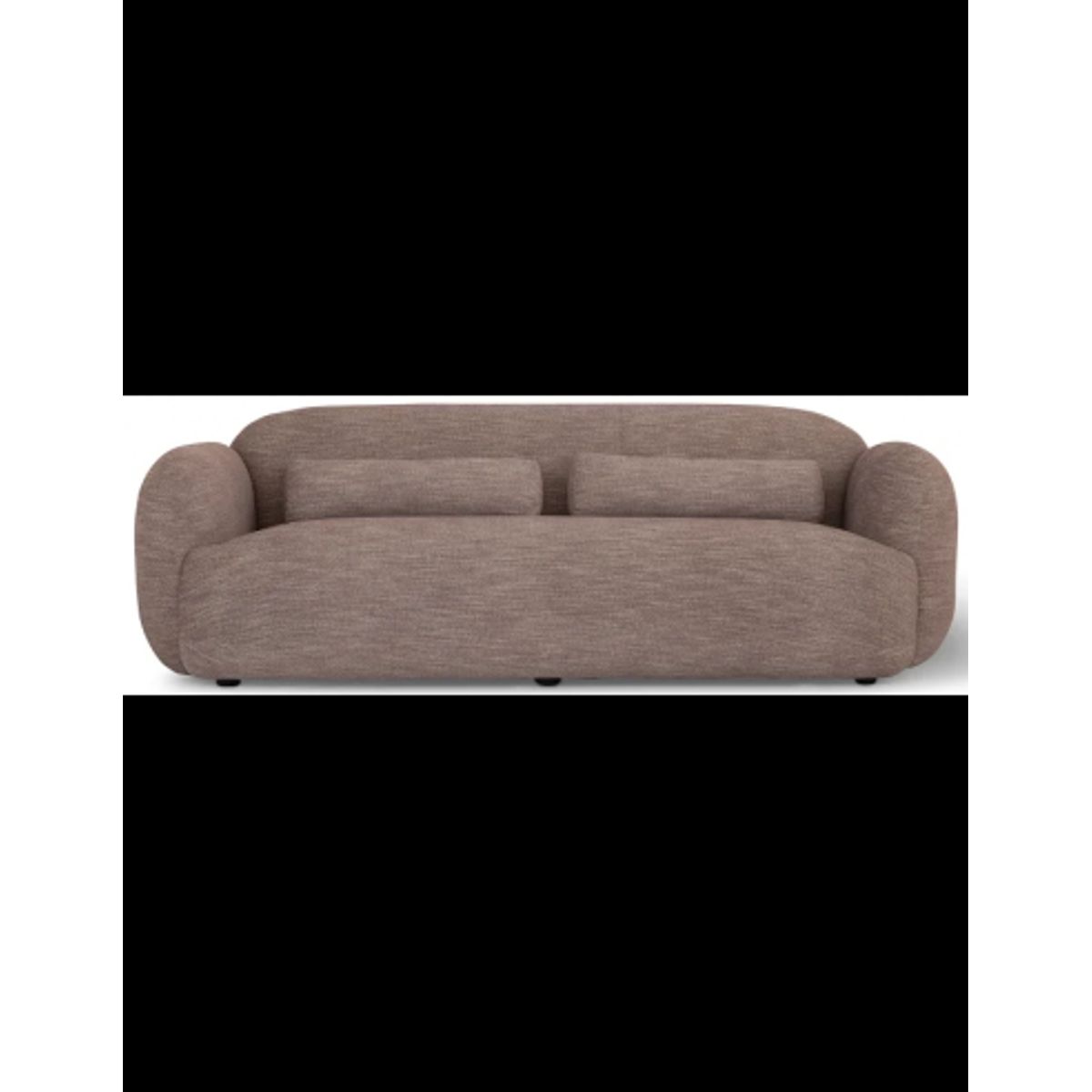 Luusar 3-personers sofa i polyester og træ B233 x 96 cm - Svag lilla