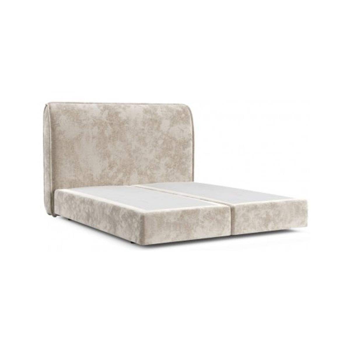 Luppe sengeramme i polyester med sengegavl 120 x 200 cm - Lys beige