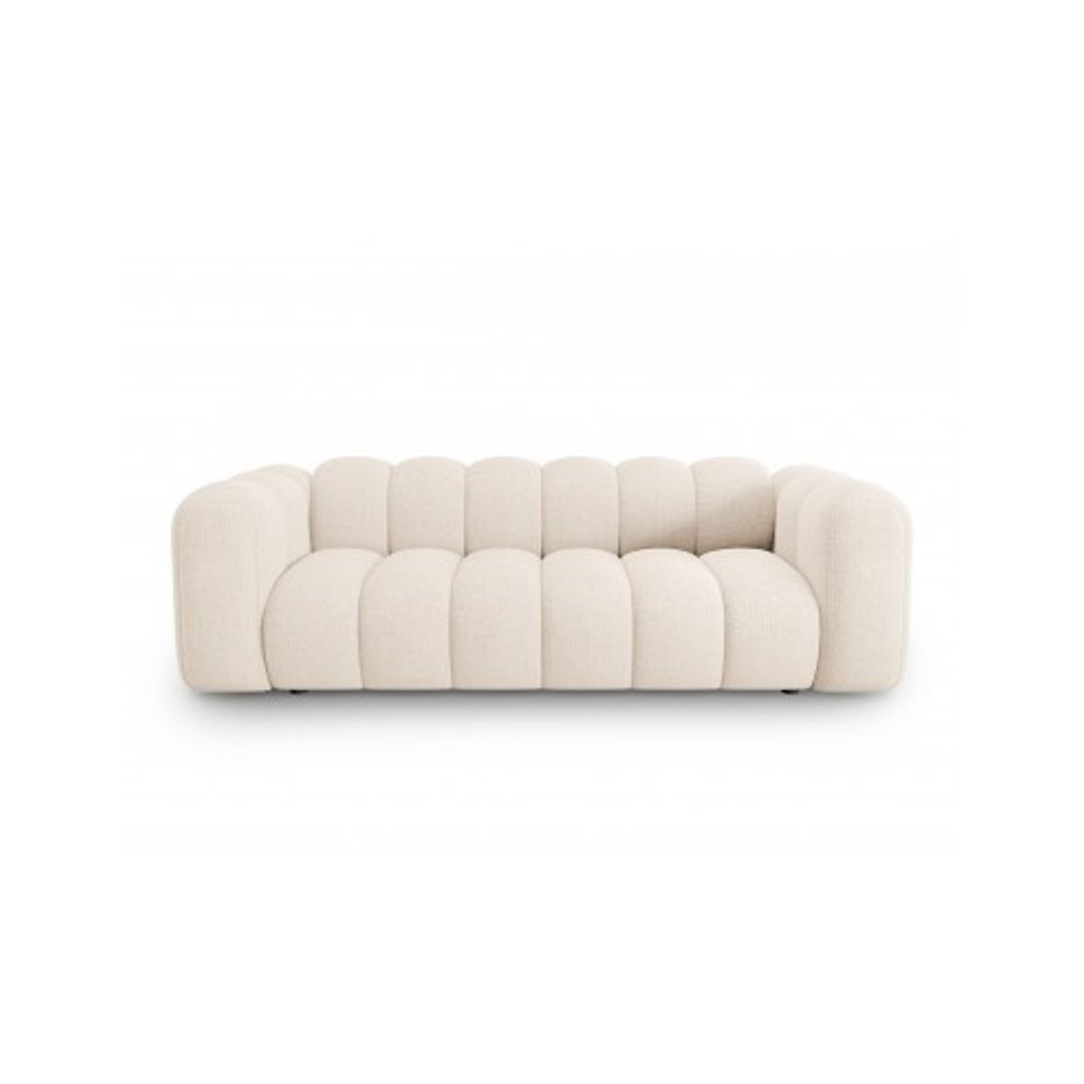 Lupine 3-personers sofa i chenille B228 x D87 cm - Sort/Lys beige