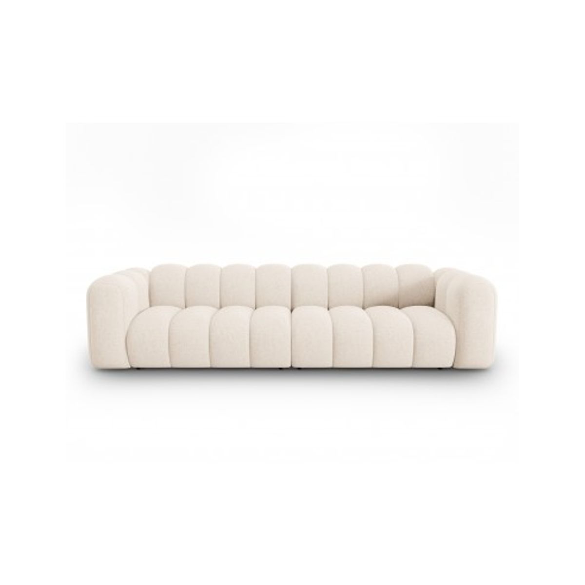 Lupine 4-personers sofa i chenille B288 x D87 cm - Sort/Lys beige