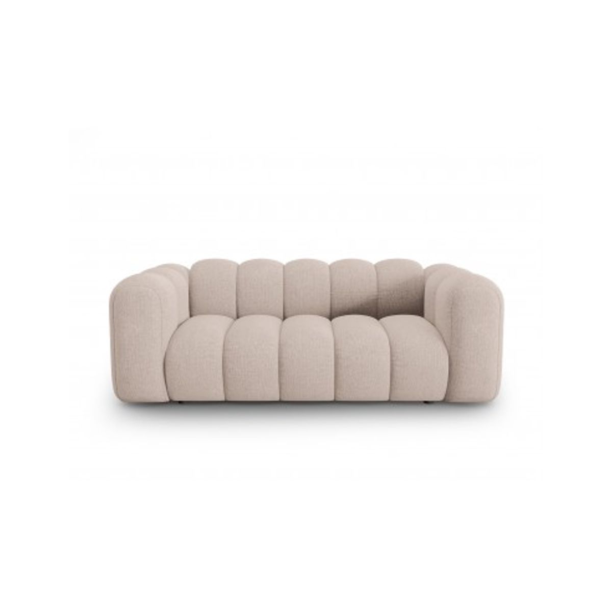 Lupine 2-personers sofa i chenille B198 x D87 cm - Sort/Beige