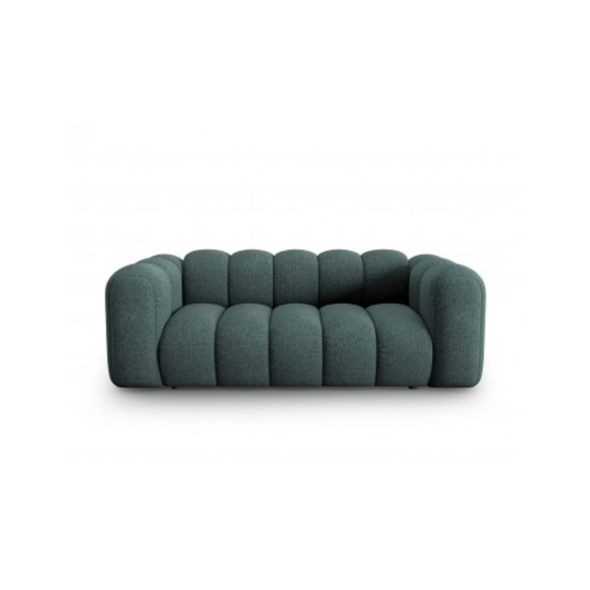 Lupine 2-personers sofa i chenille B198 x D87 cm - Sort/Petrolium