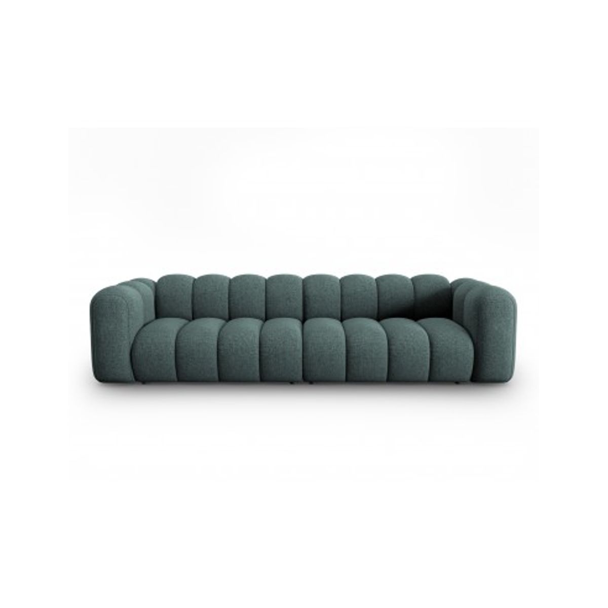 Lupine 4-personers sofa i chenille B288 x D87 cm - Sort/Petrolium