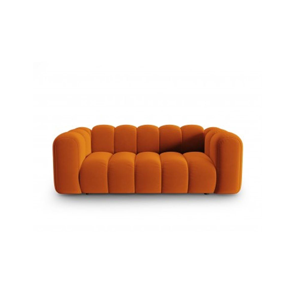 Lupine 2-personers sofa i velour B198 x D87 cm - Sort/Terracotta