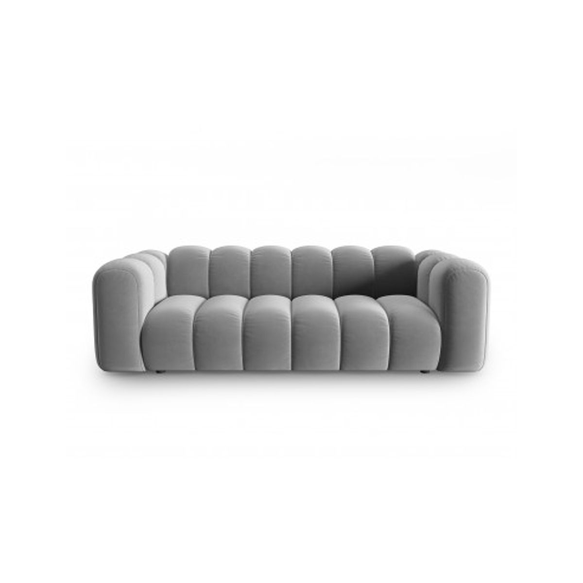 Lupine 3-personers sofa i velour B228 x D87 cm - Sort/Grå