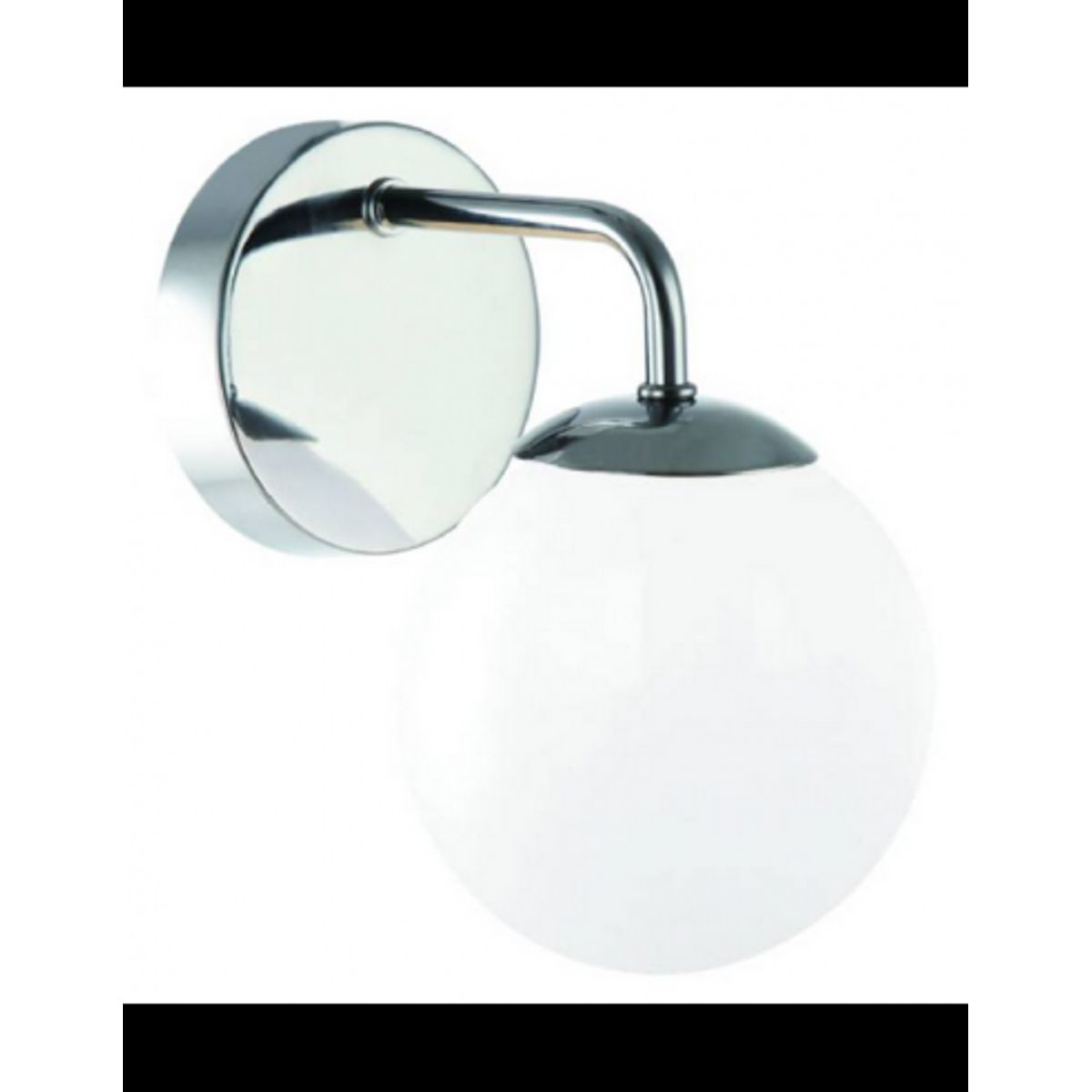 Bao Badeværelseslampe i metal og glas H19 cm 1 x G9 LED - Krom/Hvid