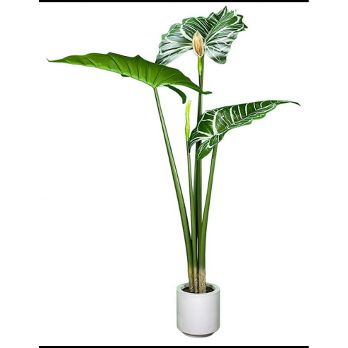 Kunstig Alocasia plante H140 cm - Grøn