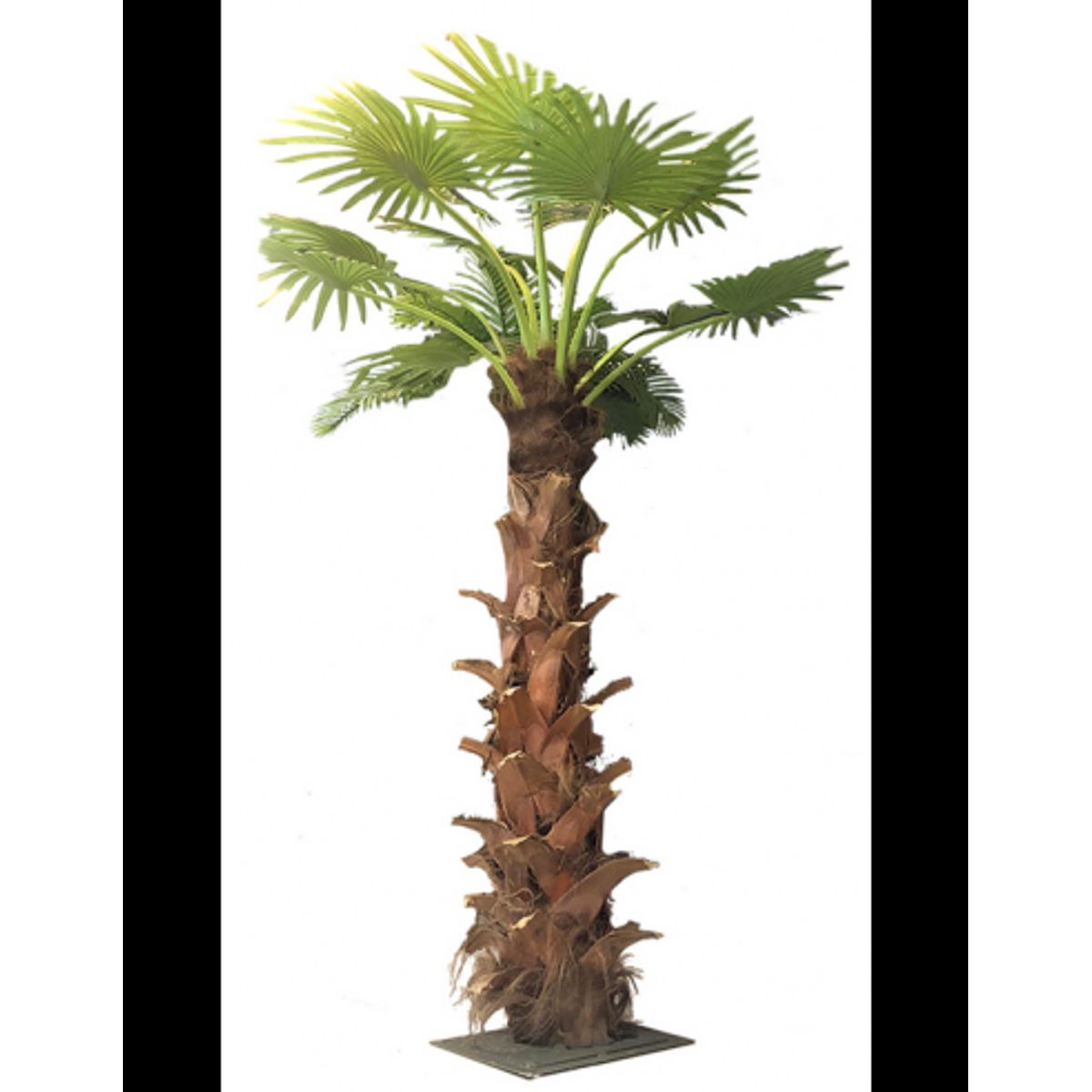 Kunstig Sabal palme H250 cm - Brun/Grøn