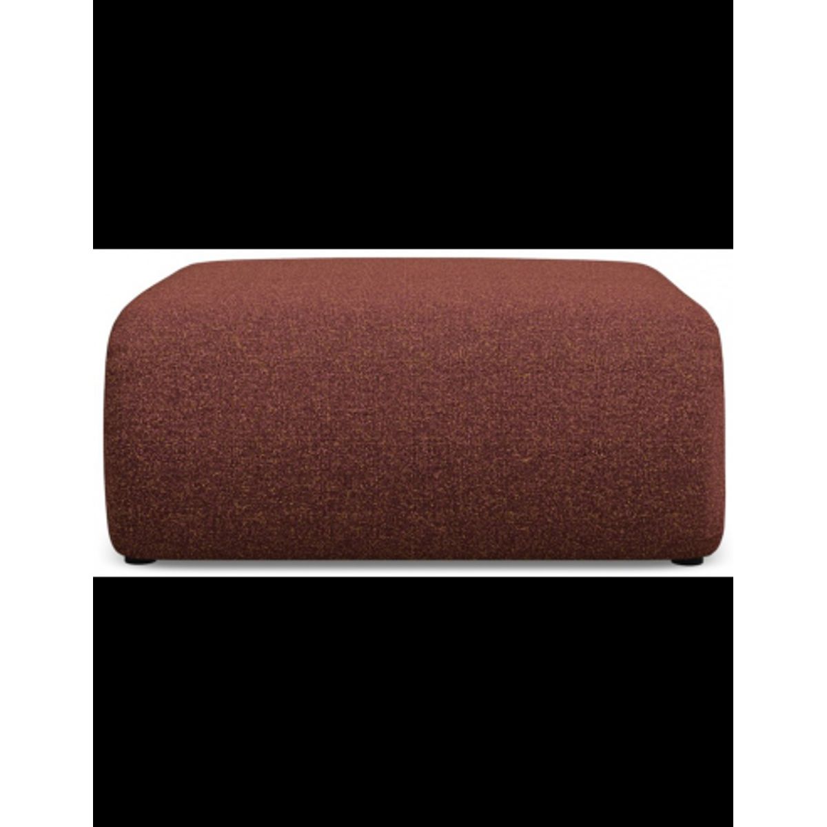 Ekahi puf til sofa eller lænestol i polyester 94 x 89 cm - Meleret bordeaux