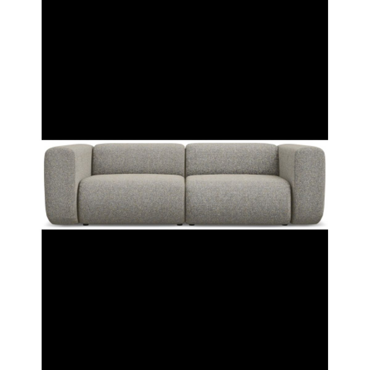 Ekahi 3-personers modulsofa i polyester B228 cm - Meleret mørk beige