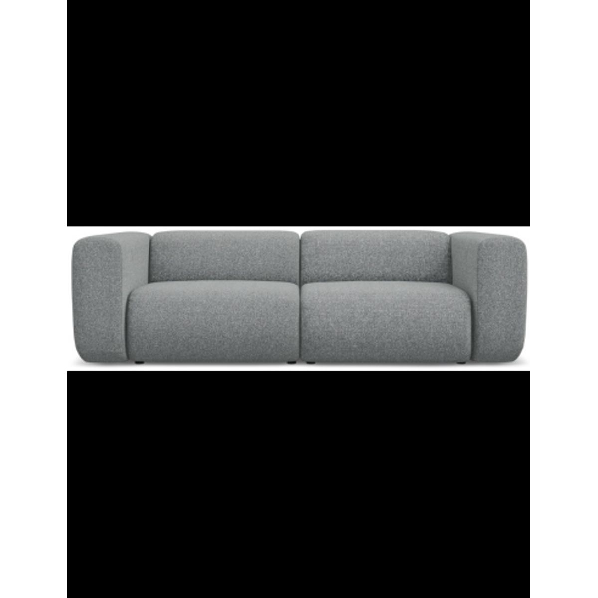 Ekahi 3-personers modulsofa i polyester B228 cm - Meleret grå