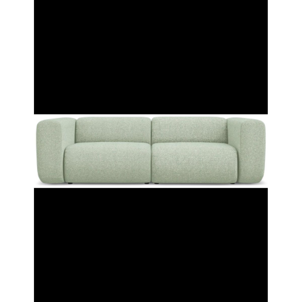 Ekahi 3-personers modulsofa i polyester B228 cm - Meleret lysegrøn