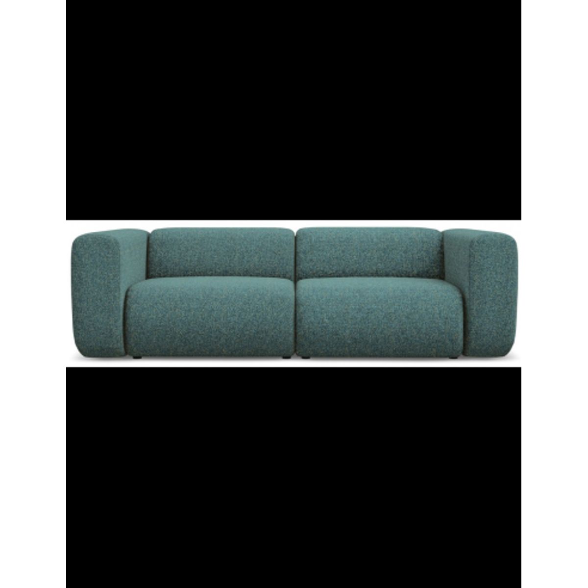 Ekahi 3-personers modulsofa i polyester B228 cm - Meleret marine