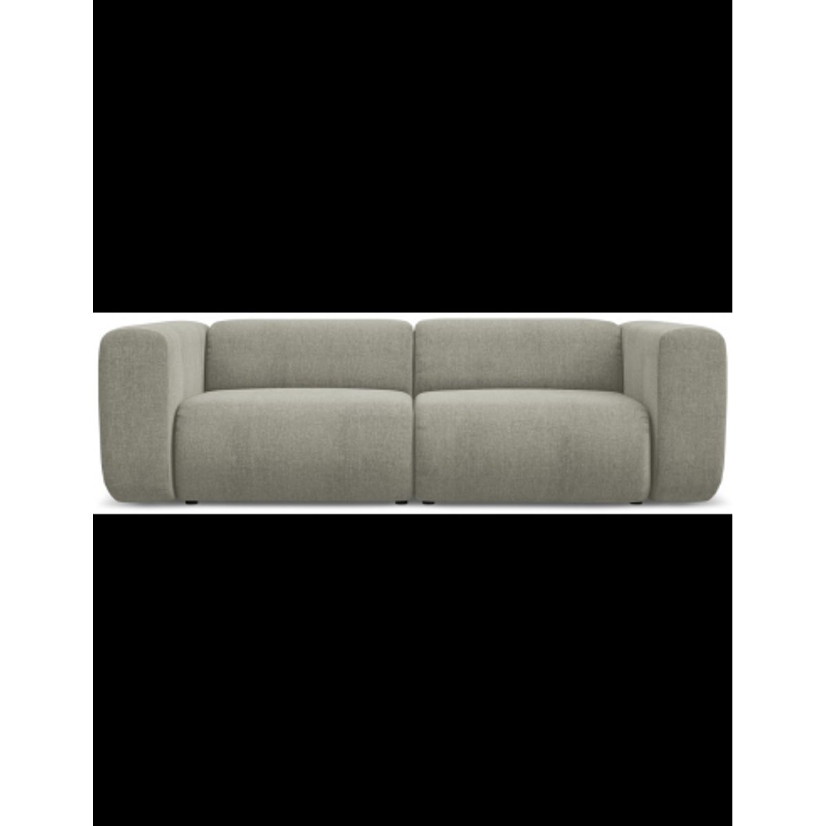 Ekahi 3-personers modulsofa i chenille B228 cm - Elefantgrå