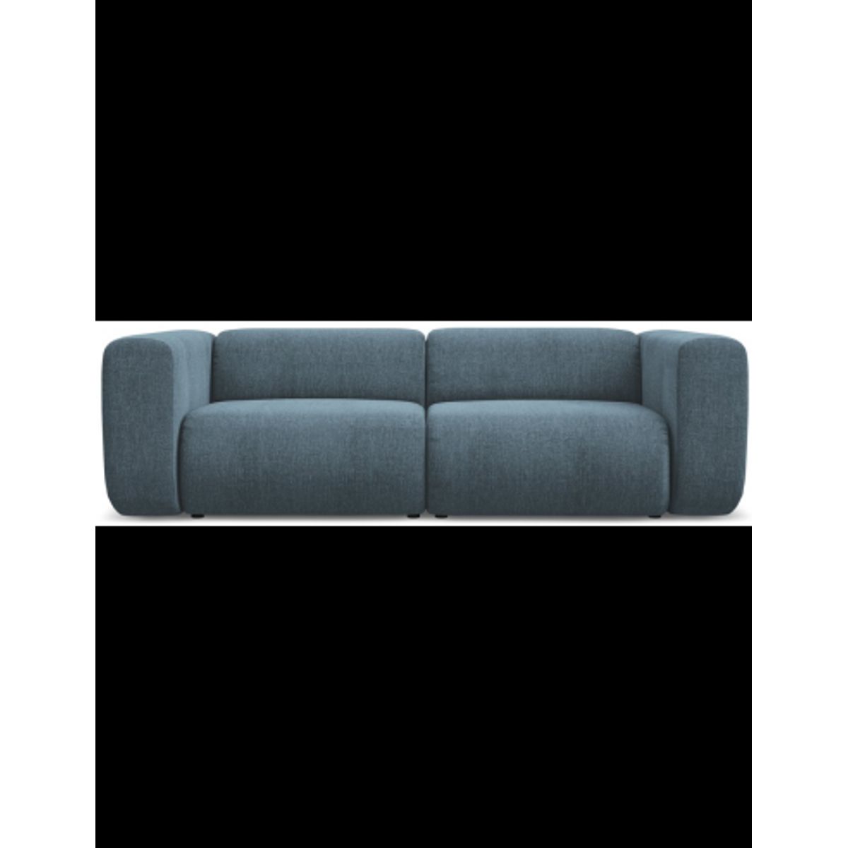 Ekahi 3-personers modulsofa i chenille B228 cm - Jeansblå