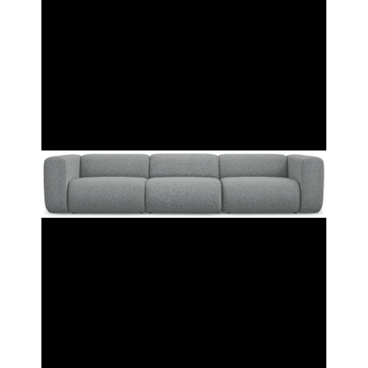 Ekahi 4-personers modulsofa i polyester B319 cm - Meleret grå