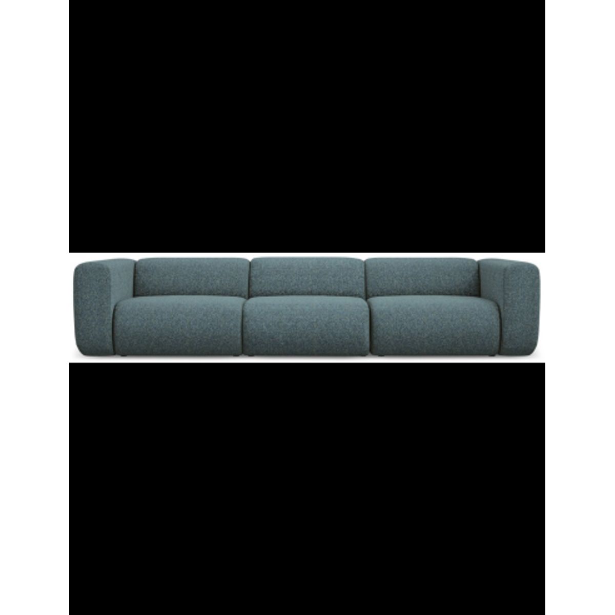 Ekahi 4-personers modulsofa i polyester B319 cm - Meleret jeansblå