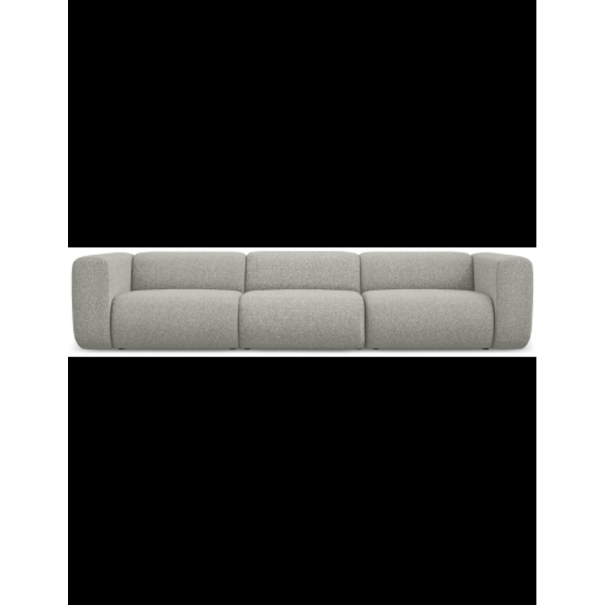 Ekahi 4-personers modulsofa i polyester B319 cm - Meleret lysegrå