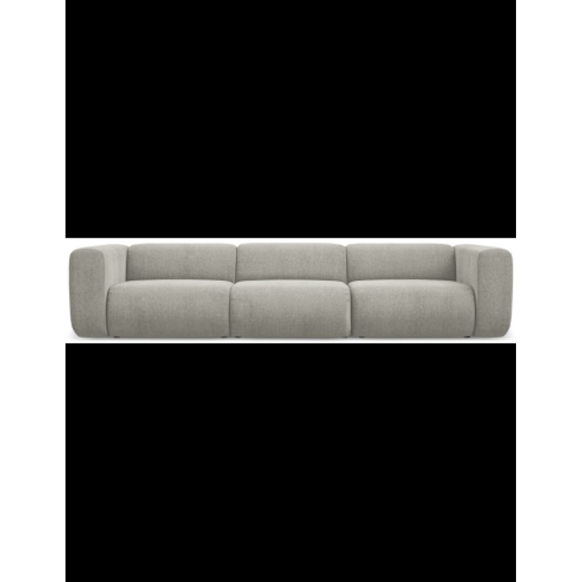 Ekahi 4-personers modulsofa i chenille B319 cm - Beige