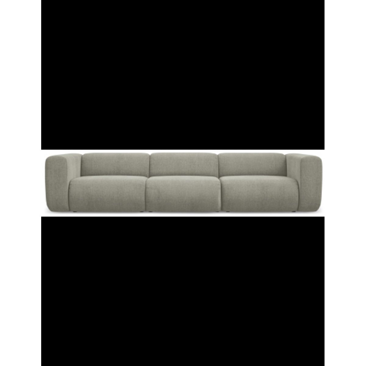 Ekahi 4-personers modulsofa i chenille B319 cm - Elefantgrå