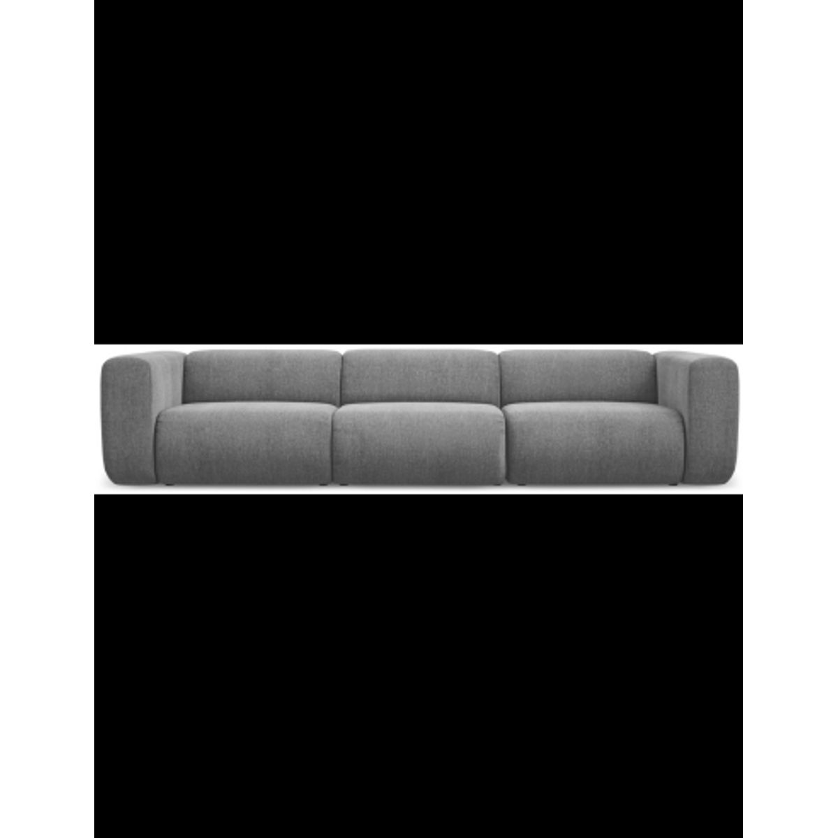 Ekahi 4-personers modulsofa i chenille B319 cm - Grå