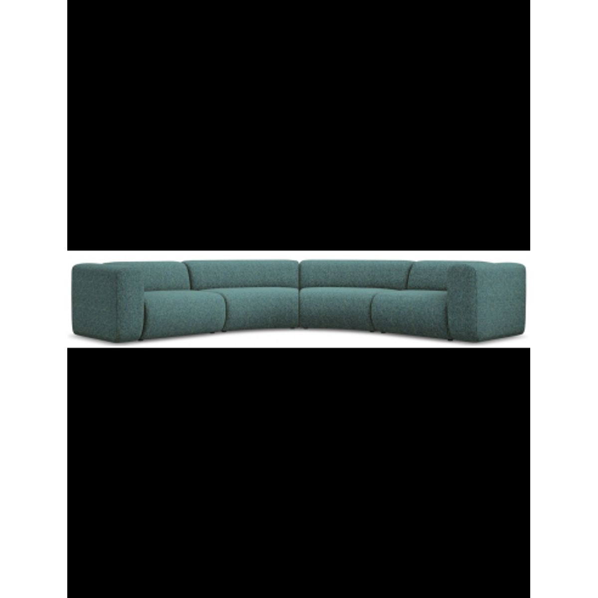 Ekahi buet hjørne modulsofa i polyester 318 x 318 cm - Meleret marine