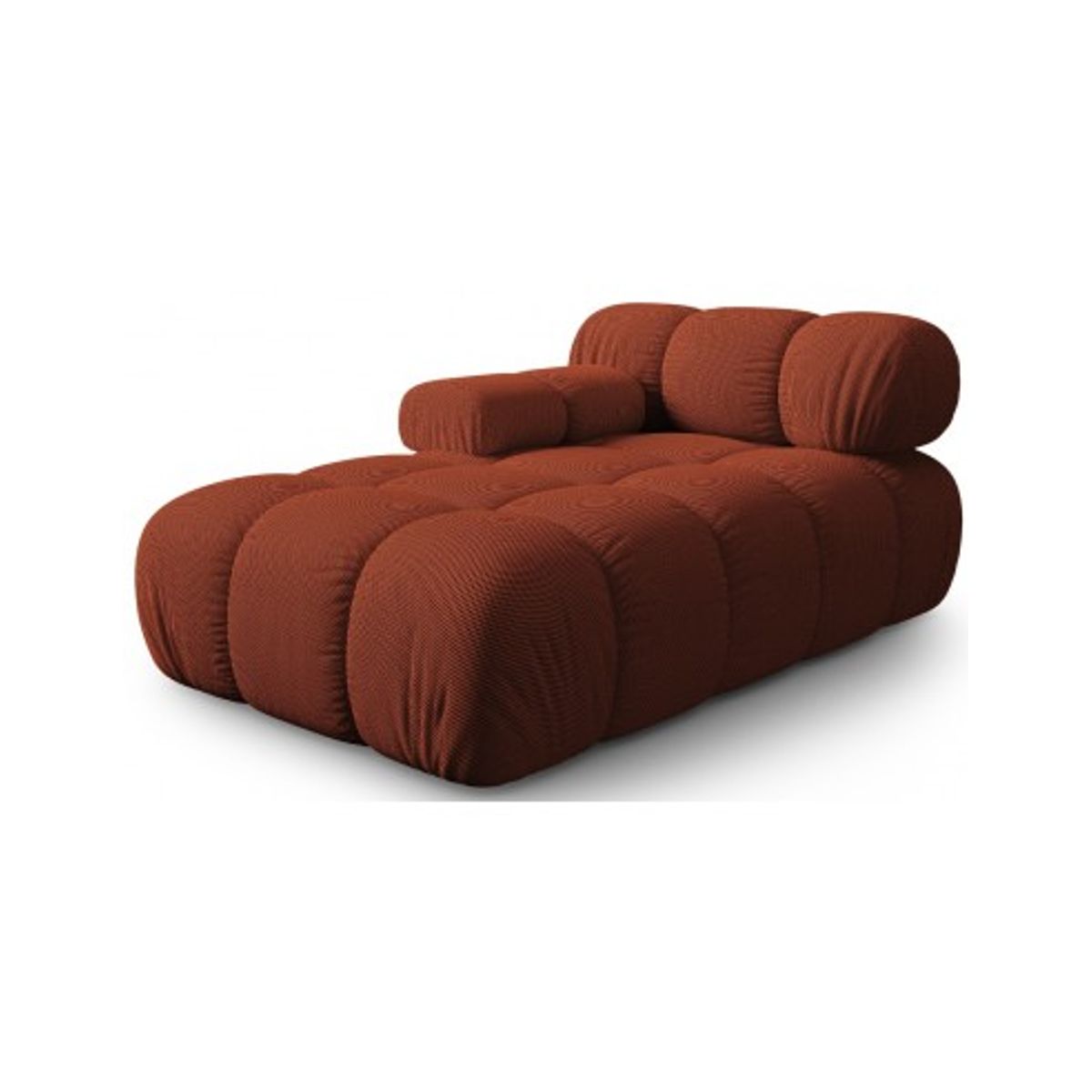 Bellis venstrevendt daybed i 3D polyester B155 cm - Murstensrød