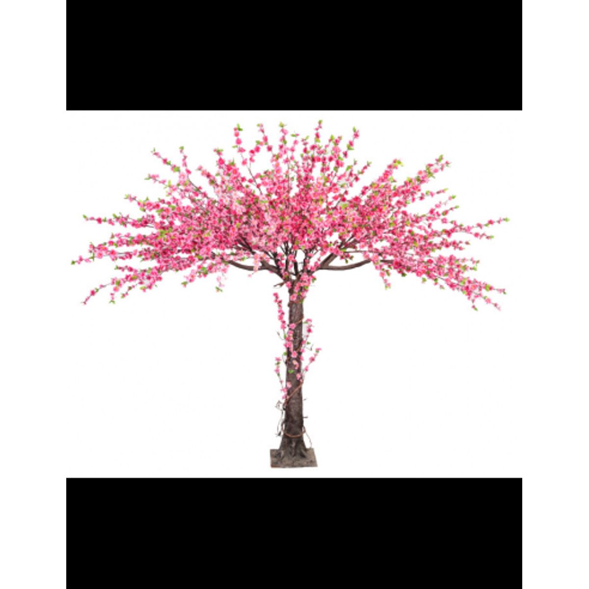 Stort kunstigt blomstertræ H200 cm - Pink