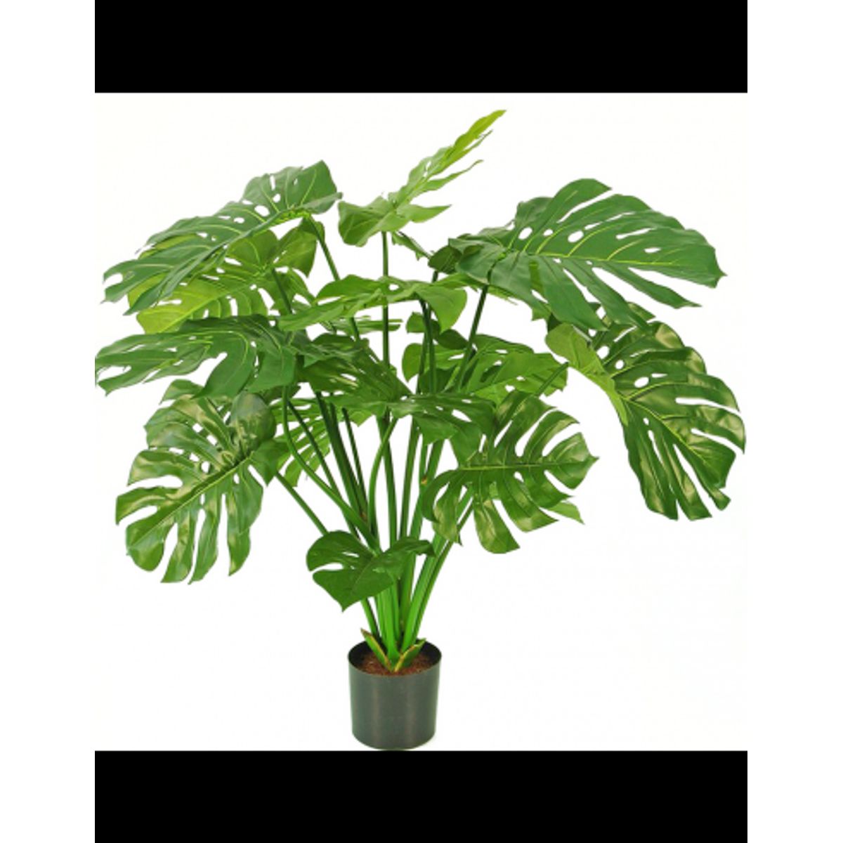 Stor kunstig deluxe Monstera plante H100 cm