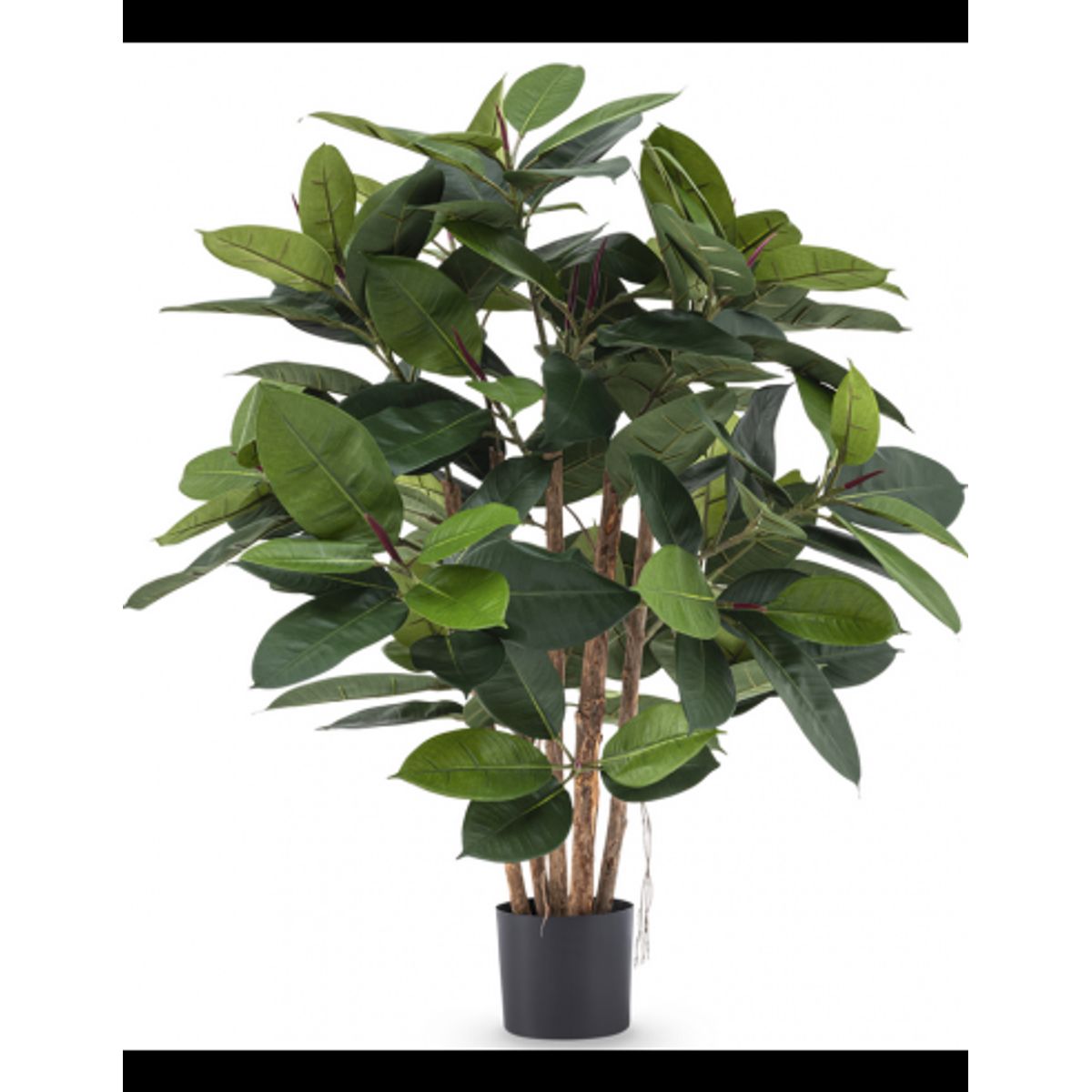 Stor kunstig deluxe gummi plante H90 cm