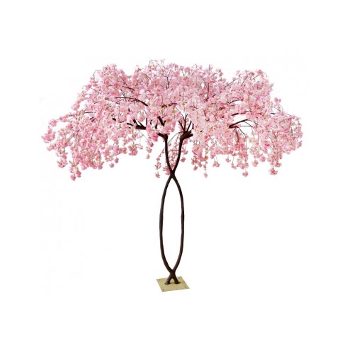 Kunstigt Blomster træ H280 cm - Pink