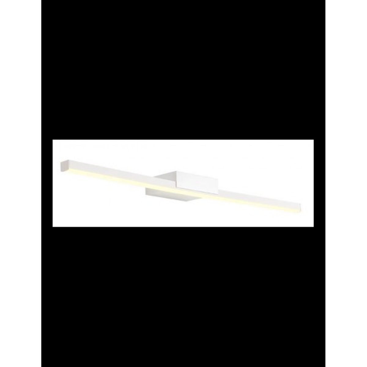 ASTON Badeværelseslampe i aluminium og polycarbonat B60 cm 1 x 12W SMD LED - Satineret hvid