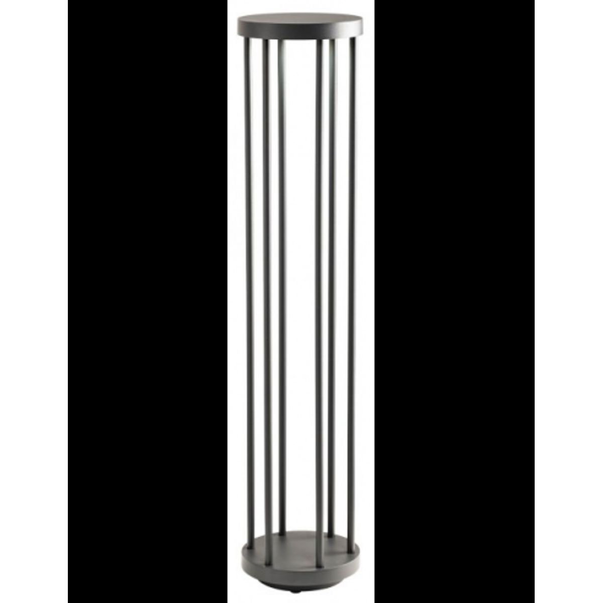 KALEN Bedlampe i aluminium og glas H75 cm 1 x 8W COB LED - Mat mørkegrå