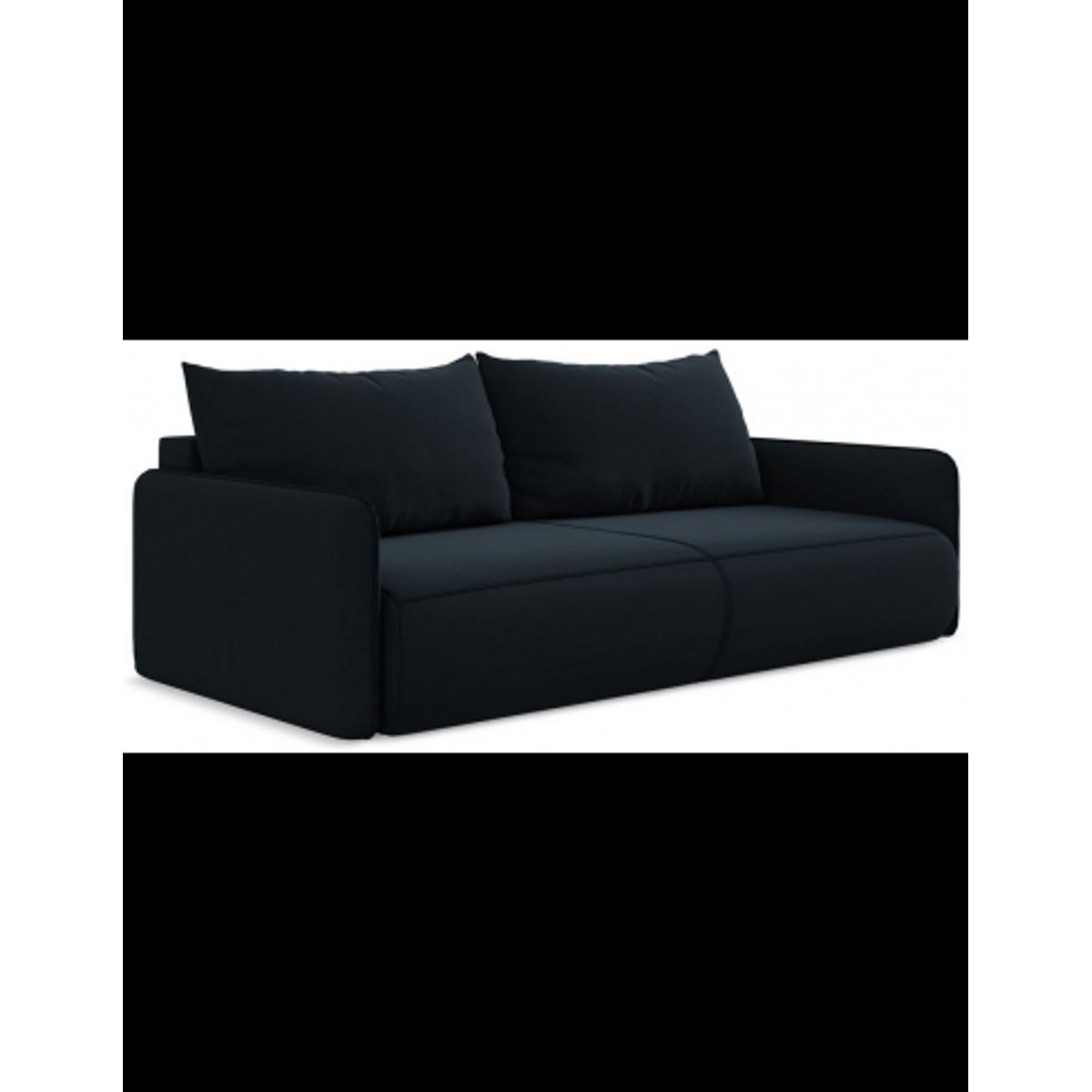 Nanea sovesofa i velour B216 cm - Mørkeblå