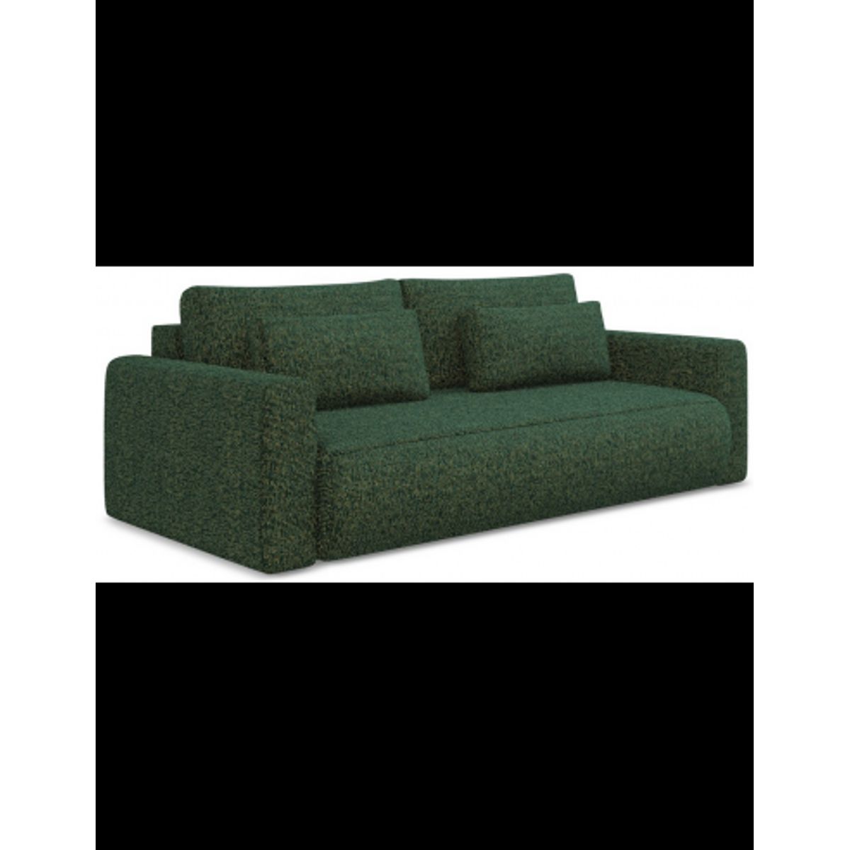 Kapua sovesofa i polyester B238 cm - Meleret grøn