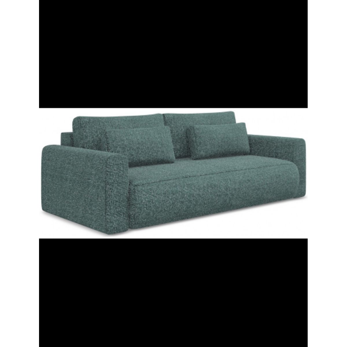 Kapua sovesofa i polyester B238 cm - Meleret jeansblå