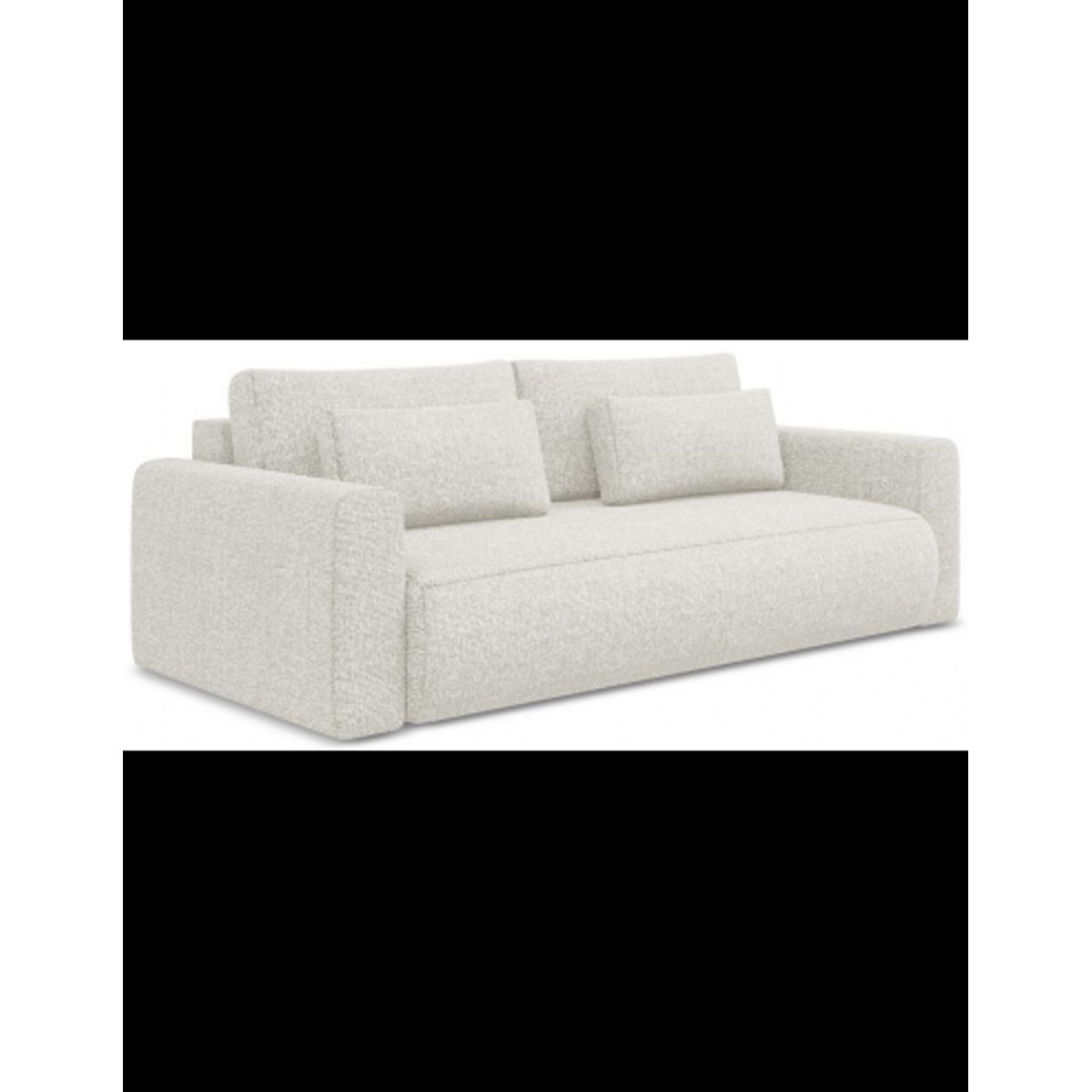 Kapua sovesofa i polyester B238 cm - Meleret lys beige