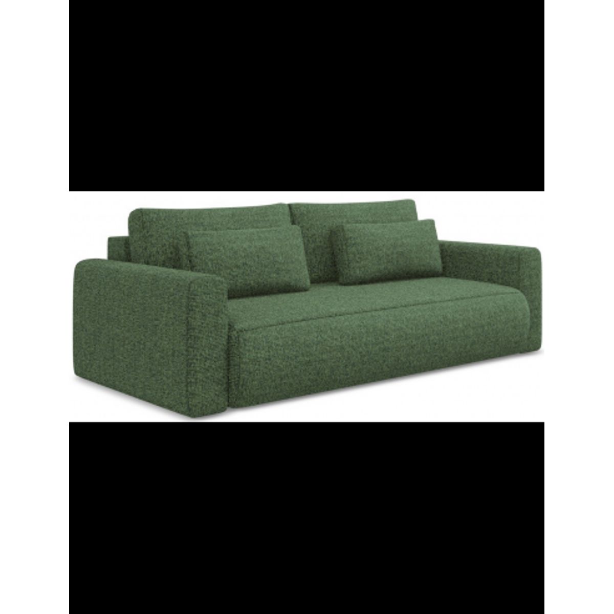 Kapua sovesofa i polyester B238 cm - Meleret oliven