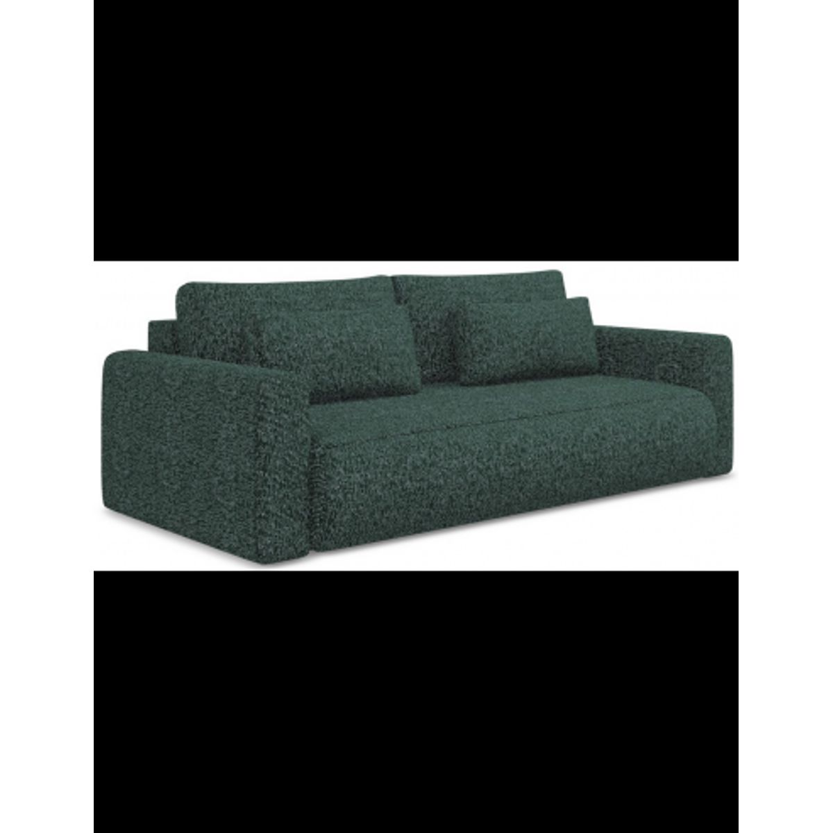 Kapua sovesofa i polyester B238 cm - Meleret petrolium